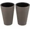 CostwayLot de 2 Pots de Fleurs de 45cm de Hauteur Jardinières Décorati...