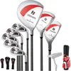 CostwayEnsemble de Golf Complet pour Femmes Comprend 460CC #1 Driver #...