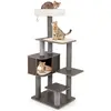 CostwayArbre à Chat Multi-niveaux pour Chat d'Intérieur Tour à Chat de...