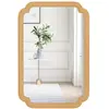 Costway90x60CM Miroir Mural à Arche aux Coins Arrondis Miroir Mural Dé...