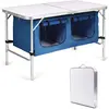 CostwayTable de Camping Pliante Table de Jaridn en Aluminium Pliable e...