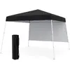 CostwayTonnelle de Jardin 3x3M avec Panneau Latéral Tente Réception Pl...