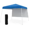 CostwayTonnelle de Jardin 3x3M avec Panneau Latéral Tente Réception Pl...