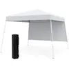CostwayTonnelle de Jardin 3x3M avec Panneau Latéral Tente Réception Pl...