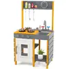 CostwayCuisine pour Enfants avec Réchauds Évier Amovible Robinet Four ...