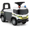 CostwayVoiture à Pousser pour Enfants Camion de Pompiers avec Volant L...