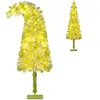CostwaySapin de Noël Artificiel Pré-éclairé de 150 cm avec Embout Flex...