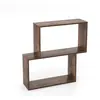CostwayBibliothèque Géométrique à 3 Niveaux Bibliothèque en Bois Autop...