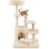 CostwayArbre à Chat pour Chats Adultes Tour à Chat de 102 cm avec Cond...