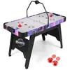 Table Air Hockey COSTWAY Moteur 12 V Coussin d'Air,Score Numérique LED...