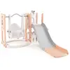 Toboggan 7 en 1 COSTWAY avec Balançoire, Panier de Basket et Télescope...