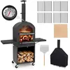 Four à Pizza Extérieur COSTWAY-2 Grilles-Thermomètre-Multi Combustible...
