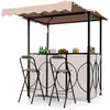 CostwayGazebo de Grill avec Auvent Ensemble de Canopée Bbq Extérieur 3...