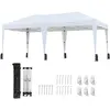 CostwayTente Pliante Pop-up 3 x 6m avec Sac de Transport sur Roulettes...