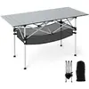 CostwayTable de Camping Pliante pour Patio Table de Pique-nique Portab...