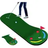 CostwayTapis de Putting de Golf 300 x 96 cm à 3 Trous Aide à l'Entraîn...