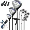 CostwayEnsemble Complet de Clubs de Golf Gauchers  à Trépied Driver #1...