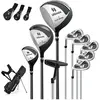 CostwayEnsemble Complet de Clubs de Golf Gauchers  à Trépied Driver #1...