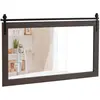 Costway100 X 66CM Miroir Murale de Ferme Style Porte de Grange Rectang...