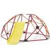 CostwayToboggan avec Dôme d'Escalade pour Enfants 3-10 Ans Cage d'Esca...