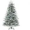 CostwaySapin de Noël Artificiel 215cm Lumineux LED Charnières avec 132...