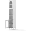 CostwayArmoire de Rangement Haute pour Salle de Bain Organisateur Étro...