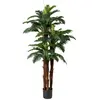 CostwayLot de 2 Palmiers Artificiels Plante Tropicale Factice avec 48 ...