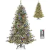 CostwaySapin de Noël Artificiel de 180 cm avec Éclairage Sapin avec 35...
