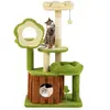 CostwayArbre à Chat pour Chats Tour Multi-niveaux avec Condo Tronc Per...
