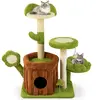 CostwayArbre à Chat Mignon pour Chats Adultes Tour Multi-niveaux avec ...