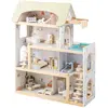 CostwayMaison de Poupée en Bois Maison de Jeux pour Enfants avec 33 Ac...