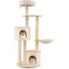 CostwayArbre à Chat de 152 CM Tour en Bois pour Chatons avec Griffoirs...