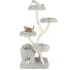 CostwayArbre à Chat de 165 CM Tour à Chat d'Escalade avec 4 Plateforme...