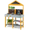 CostwayCuisine Extérieure pour Enfants avec Jardinière Robinet Rotatif...