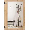 COSTWAY Miroir Mural Rectangulaire 97 x 67 cm, Cadre en Bois de Sapin,...