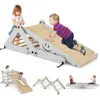 COSTWAY Jouet D'escalade Costway 5 En 1 : Toboggan, Bascule, Rampe D'e...