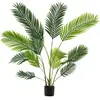 CostwayLot de 2 Palmiers Areca Artificiels de 140 cm Faux Arbre Tropic...