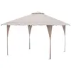CostwayTonnelle de Jardin Pop-up Toit Aéré 395X395CM Tente Réception I...