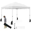 CostwayTonnelle Pliante 3 x 3 M, Abri Extérieur Portable et Pliable av...