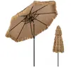 CostwayParasol en Paillasse 299CM de Style Hawaïen avec Manivelle Faci...