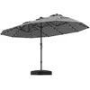 CostwayParasol Double Face de 4,70 m avec 48 Lumi ¨res LED Base    Les...