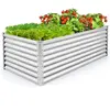 CostwayLit de Jardin Surélevé de 60&nbsp;cm à Fond Ouvert Jardinière S...