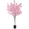 CostwayPlante Artificielle en Pot Remplies de Ciment 190CM avec 900 Fl...