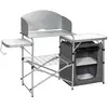 CostwayTable de Camping Extérieur avec Rangement Cuisine de Camp Pliab...