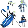CostwayEnsemble Complet de Clubs de Golf pour Hommes 15 Pièces Droitie...