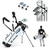 CostwayEnsemble Complet de Clubs de Golf pour Hommes 15 Pièces Droitie...