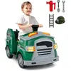 12V Camion de Pompiers Électrique Enfant avec Musique, Alarme, Klaxon,...