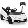 CostwayVoiture Électrique Enfant Lamborghini 12V Véhicule Électrique A...