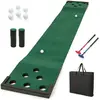 CostwayJeu de Putting Golf Pong Tapis de Putting Green de 332cm avec 2...