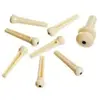 Planet Waves Bridge Pins With End Pin Set Of 7 Ivory With Black Dot